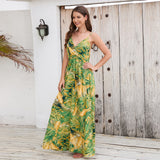 Tropical Floral Printed Sundress