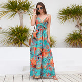 Tropical Floral Printed Sundress