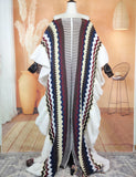 Natalia Sweater & Feather Wool Abaya Kaftan