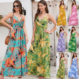 Tropical Floral Printed Sundress