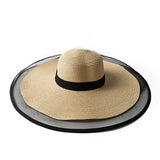 Sena Big Brim Organza & Straw Hat