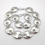 Chain Link Design Statement Necklace