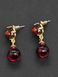 Ancient Colored Glaze Waterdrop Earrings