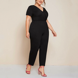 Deep V-neck Jumpsuit