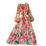 Floral Print Chiffon Dress