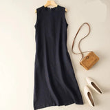 Cotton and Linen Loose Thin Artsy Dress