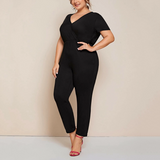 Deep V-neck Jumpsuit