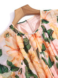 Floral Printed Chiffon Dress