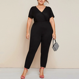 Deep V-neck Jumpsuit