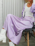 Florence Satin Long Skirt