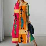 Afro Centric Printed Tunic Dress