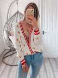 Bee Embroidery Cardigan