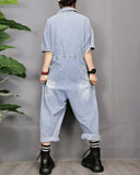 Blair Cowboy Blue Romper Coveralls