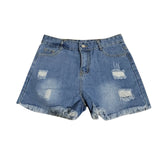 High Waist Denim Jeans Shorts