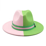 Panama Color Block Fedora