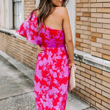 Bella Off the Shoulder Floral Printed Dress