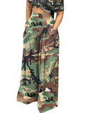 Sukki Wide leg camouflage pants