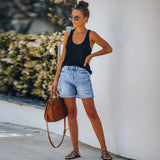 Pocket Jeans Denim Shorts