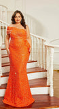 Orange One Shoulder Dress