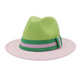 Panama Color Block Fedora