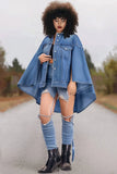 Plus Size Casual Denim Jacket