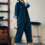 Helolis Oversize Denim Jumpsuit Suit