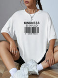 Kindness Creative Bar Code Tee