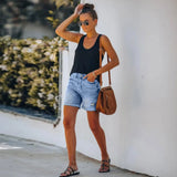 Pocket Jeans Denim Shorts