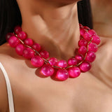 Translucent Beaded Bubble Necklace