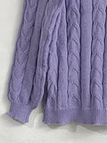 Solid Knitted Two-piece Skirt/Sweater Set