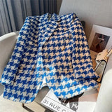 Retro Thousand Bird Gingham Blazer