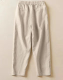 Relaxed Fit Linen Cotton Pant