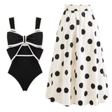 Naumi Polka Dot Swimsuit Set