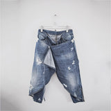 Harem Style Ripped Capri Denim Jean