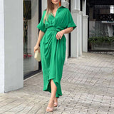 Kalisa Sashes Ruched Shirt Dress