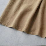 V-neck Khaki Dress Summer