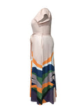 Laurel Mixed Print Maxi Dress