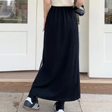 Elastic Jersey Casual A-line Skirt