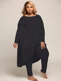 Arylissa Two Piece Plus Size Maxi T-shirt with Leggings