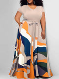 Laurel Mixed Print Maxi Dress