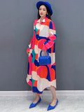 Puzzl Print Maxi Shirt Dress