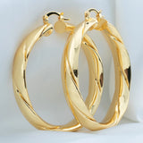 Dubai Gold Plated Hoop Earrings