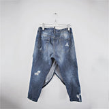 Harem Style Ripped Capri Denim Jean