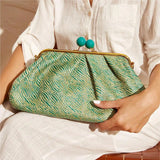 Emerald Isle Woven Clutch