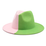 Panama Color Block Fedora