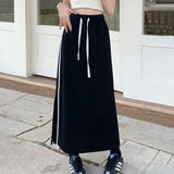 Elastic Jersey Casual A-line Skirt