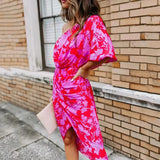 Bella Off the Shoulder Floral Printed Dress