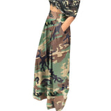 Sukki Wide leg camouflage pants