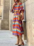 Stratosphere Colorful  Printed Dress