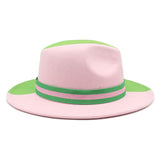 Panama Color Block Fedora